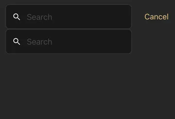 Two search input in mobile view...